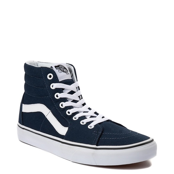 vans navy blue high tops